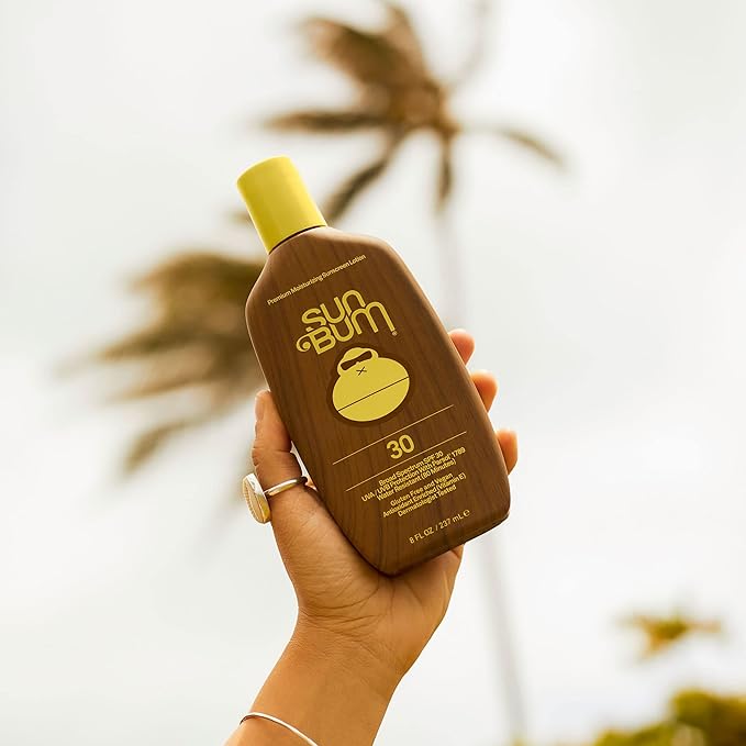Sun Bum Original Moisturizing Sunscreen Lotion SPF 30 with Sonny Sticker, Vegan and Hawaii 104 Act Compliant Octinoxate & Oxybenzone Free, Broad Spectrum UVA/UVB, Vitamin E, 2 Pack, 8 oz