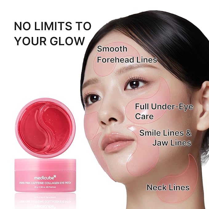 medicube Ultimate Night Eye Routine Duo: PDRN Caffeine Collagen Eye Patches and Salmon DNA PDRN Eye Cream | For Appearance of Dark Circles, Undereye Bags, Firming Care | Korean Skincare