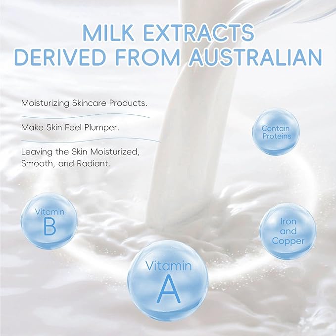 Milk Toner - Hydrating & Refreshing Toner for Face,Soothes Skin, Locks in Moisture, Reduces Redness,Made Without Dyes or Alcohol, Hypoallergenic,Suitable for All Skin Types 3.53 OZ