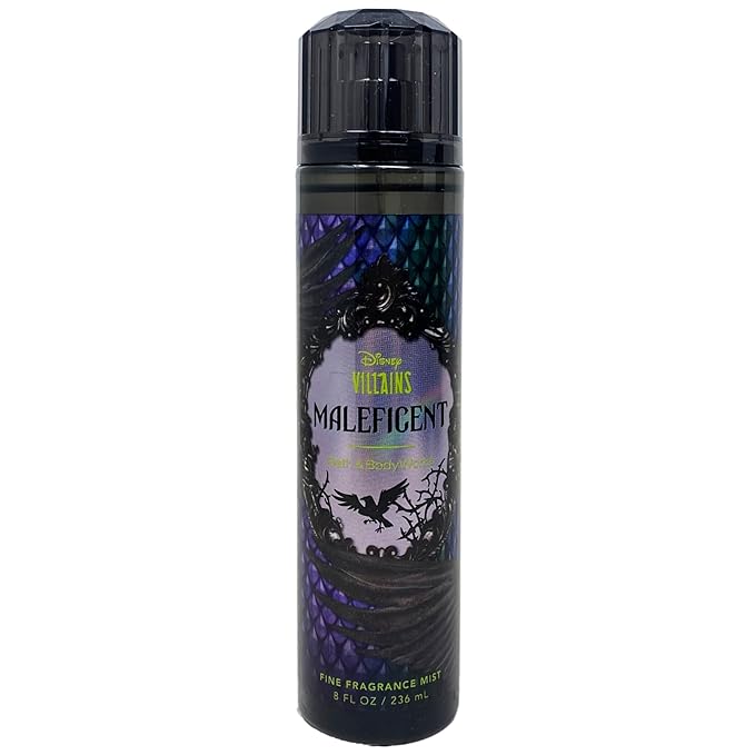 Bath & Body Works Disney Villains Collection Fragrance Mist Duo - Maleficent and Evil Queen - with a Natural Oats Bar Soap - Full Size