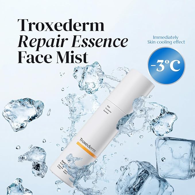 Repair Essence Toner Mist – Korean Hydrating & Cooling Face Mist with Niacinamide, Troxerutin & Centella Asiatica, Lightweight Facial Spray for Daily Skincare & Barrier Care, 1.01 Fl.oz