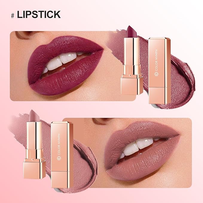 Color Nymph Makeup Kit For Teens Girls, All In One Girls Makeup Sets with Cosmetic Pink Makeup Bag Includes 18 Color Eyeshadow Palette Blush Lipstick Lip Pencil Eye Pencil Brush Mascara