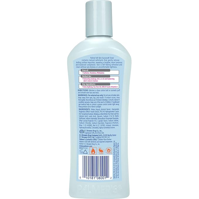 Palmer's Skin Success Deep Cleansing Facial Astringent With Vitamin E, 8.5 Ounce (Pack of 4) - Packaging May Vary