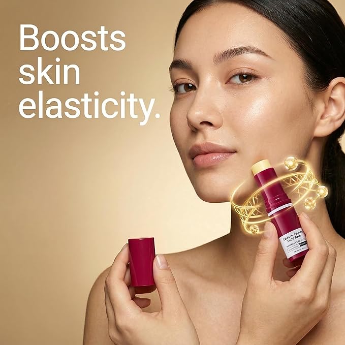 Multi Balm Stick Duo – Calcium & Collagen Firming Wrinkle Stick + Cactus Cooling De-Puff Pore Tightening Stick, All-in-One Face & Eye Care for Visible Pores and Dry Lines