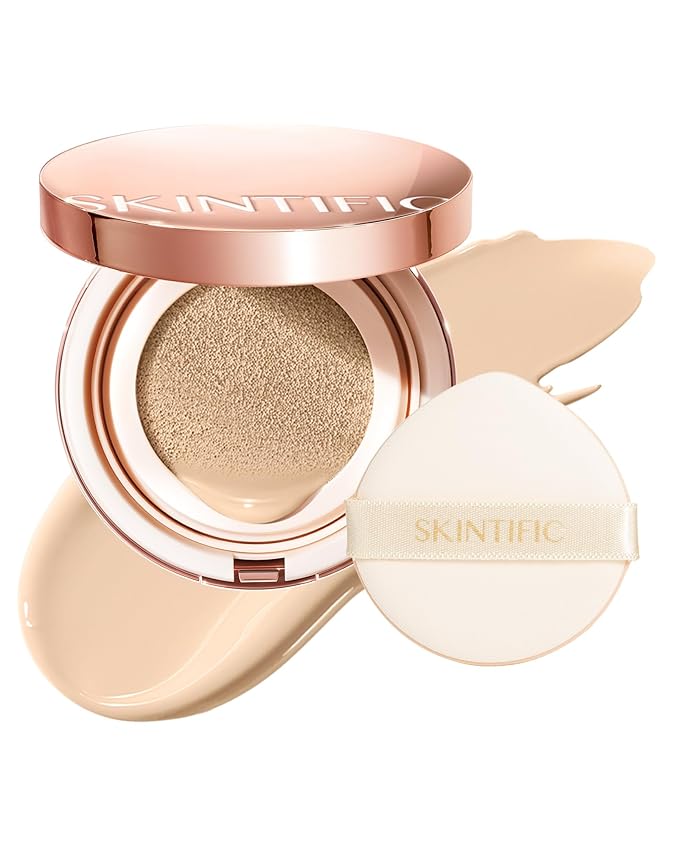Full Coverage Cushion Foundation #0W Warm Porcelain| Satin Glow Finish, Oil-Control & Waterproof, Buildable Tattoo Cover Cushion for All Skin Types