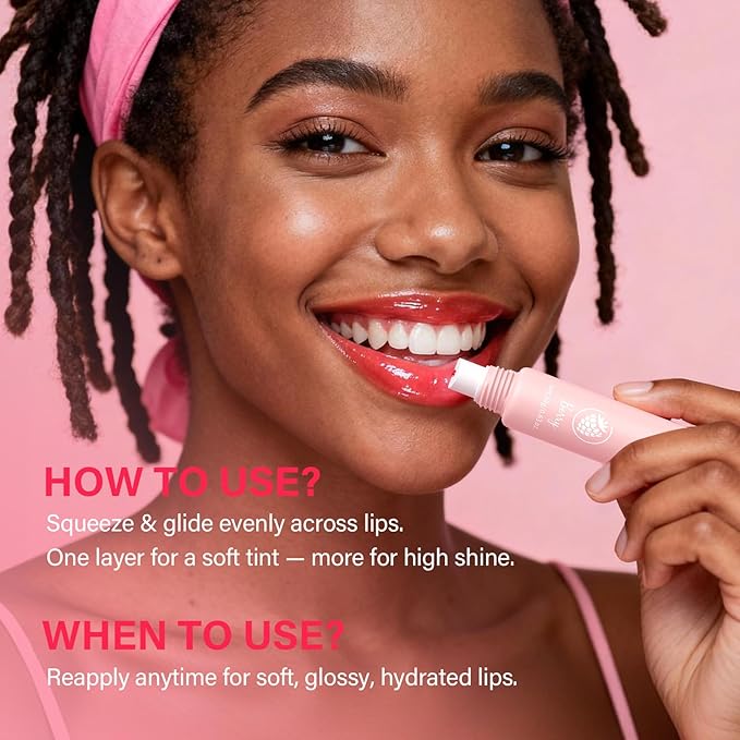 Glossy Lip Balm & Lip Gloss Set– Hydrating Lip Butter Balms For Smooth, Soft Lips – Nourishing, Long-Lasting Moisture – Vanilla, Coffee, Mint, Berry & Pink Sugar,Women's Day Gifts For Women
