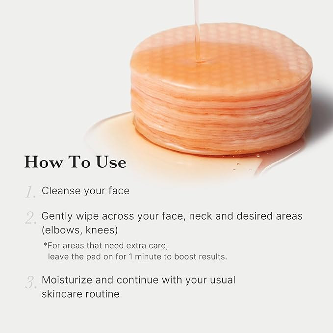medicube Toner Pads Red Succinic Acid Panthenol Facial Peeling Pad | Exfoliating Toner Pad for Breakout-Prone Skin | Niacinamide, AHA, BHA, and Soothing Panthenol - Non-Comedogenic, 70 Pads (1 Pack)