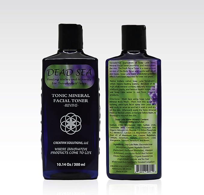 Dead Sea Face Toner for Women by Creatrix Solutions, 300 Ml- Dead Sea Mineral Facial Toner for Women- Fresh