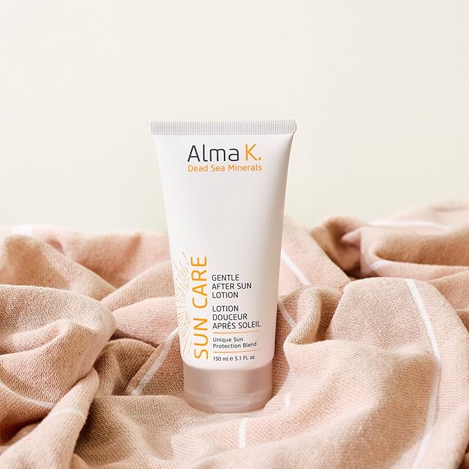 Alma K Gentle After Sun Lotion - After Sun Care - Made with Aloe Vera Gel, Dead Sea Minerals - Sunburn Relief - Vacation Essentials for Women - 5.1 oz