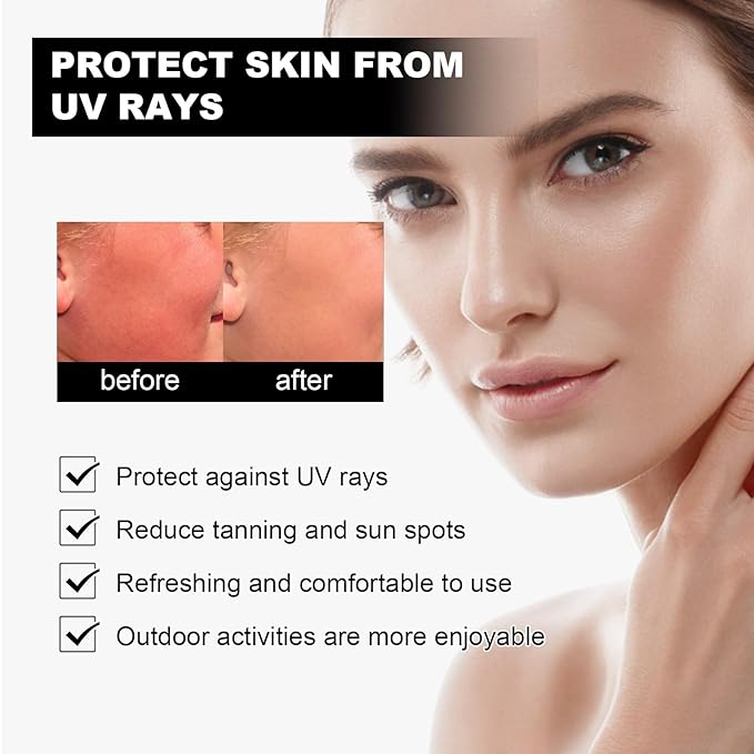 SPF 50+ Sunscreen for Face and Body, Water & Sweat Resistant, Skin Care Sunscreen Lotion, Sun Cream Lightweight and Breathable Sun Cream
