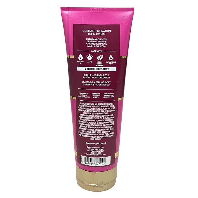 Bath & Body Works Pink Obsessed Body Cream and Body Wash Duo Set with a Himalayan Salts Springs Bar Soap - Full Size