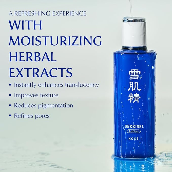 SEKKISEI Lotion Enriched, Liquid Toner & Hydrating Facial Moisturizer, 6.7 Ounce