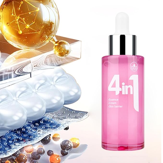 Korean 4-in-1 Super Essence Lotion Moisturizing Face Cream,Hydrating Facial Essence,Women's Facial Toner,Nicotinamide Glossy Serum for all Skins (1pcs)