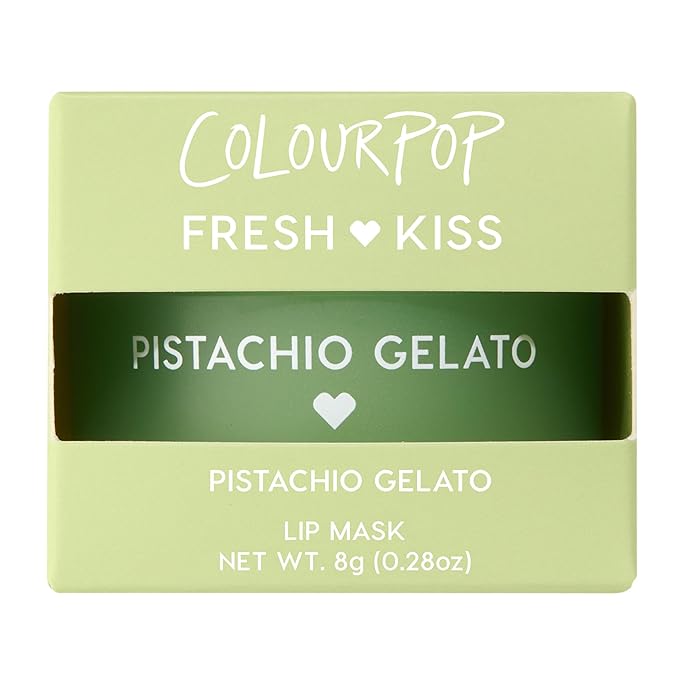 ColourPop Fresh Kiss Lip Mask - Leave-On Lip Moisturizer & Overnight Treatment - Replenishes Dry Lips with Shea Butter & Vitamin E - Pistachio Gelato (0.28 oz)