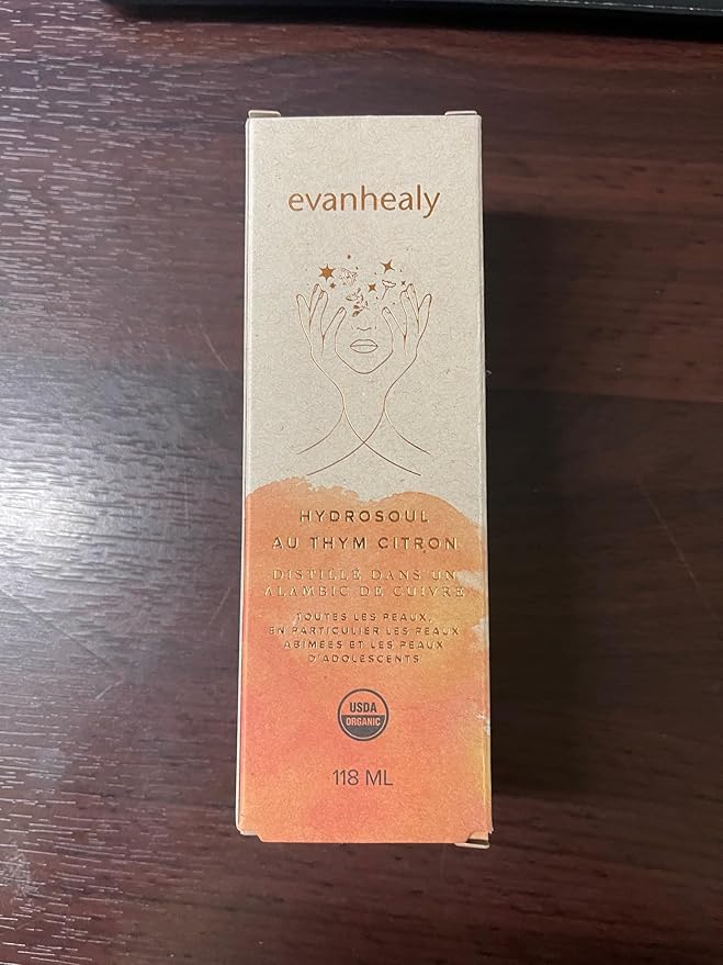 evanhealy Lemon Thyme HydroSoul | Copper Distilled Hydrosol | Purifying Facial Tonic | Organic Plant Face Toner | Purify & Decongest Blemished, Congested, Teen Skin