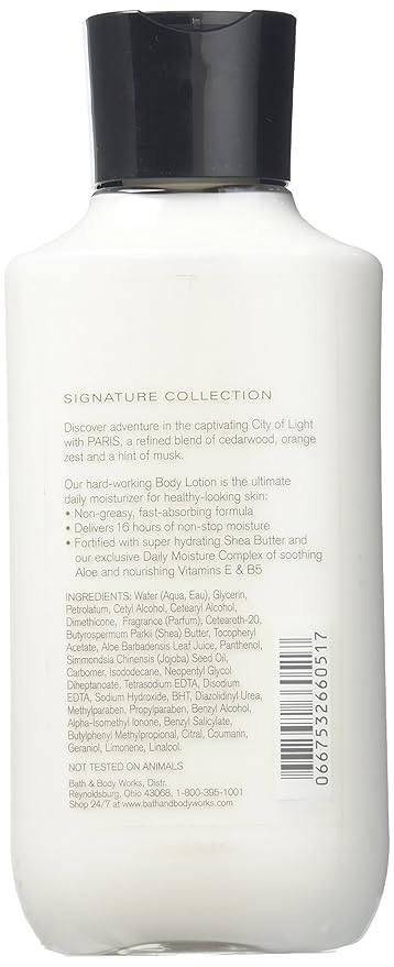 Bath & Body Works Paris for Men 8oz Body Lotion