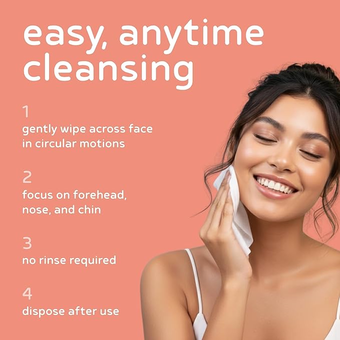 PB & JAY Cleancare Cleansing Wipes – 30 Count – Makeup Remover for Soft, Radiant Skin – Hydrating Korean Face Wipes for Sensitive Skin (Apricot)