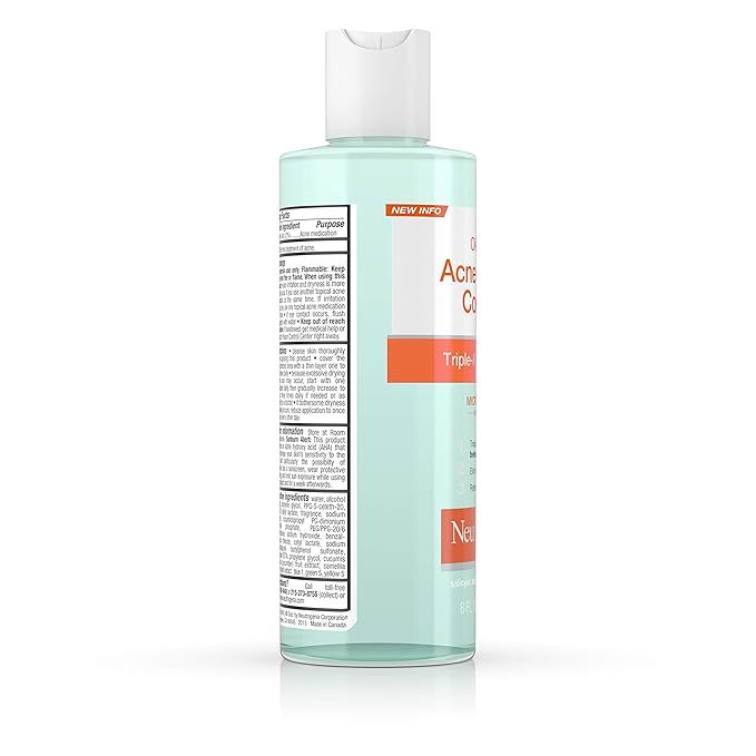 Neutrogena Oil-Free Acne Stress Control Triple-Action Toner, 8 Fluid Ounce (Pack of 2)