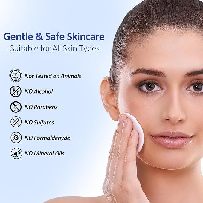 Glycolic Acid Exfoliating Pads, Dual-Textured Facial Toner for Pore Care & Skin Radiance, Deep Cleansing Peel with Niacinamide, Salicylic Acid & Vitamins E, B3, B5 (50 Pads)