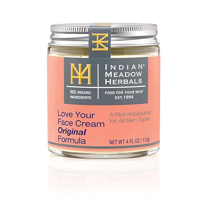 Indian Meadow Herbals, Cream Love Your Face, 4 Ounce