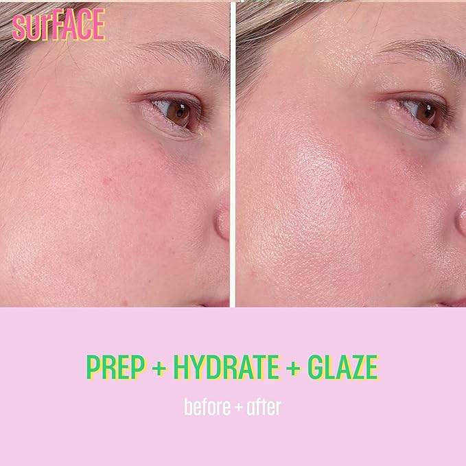 Surface Hydrating Face Toner with Hyaluronic Acid, Willow Bark, Tea Tree, Prickly Pear and Aloe – 2-in-1 Toner and Finishing Glaze for Dewy, Glazed Skin – Spiked Tonic – 4 oz