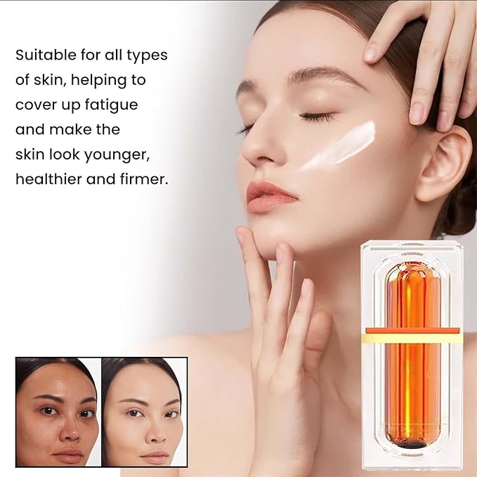 Japanese Vitamin C Makeup Tone Up Cream, Moisturizing Brightening Concealer, Five Vitamin C Tone-Up Cream, For All Skin Type (1PC)