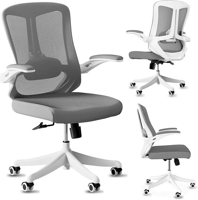 Ergonomic Office Chair Desk Chair - Mesh Computer Chair with 360° Swivel Wheels, Adjustable 90-130° Recline & Lumbar Support for Home Office, Supports up to 350lbs