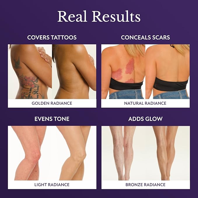 Westmore Beauty Body Coverage Perfector x Blend & Blur Body Brush Kabuki Brush - Waterproof Leg & Body Makeup - Tattoo Cover Up Makeup - 7 Oz Golden Radiance