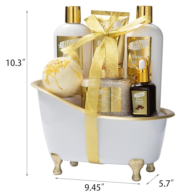 Mothers Day Gifts for Women - 7-Piece Spa Gift Set, Bath and Body Gift Set, Bath Collection | Valentines Day Gifts for Mom, Fathers Day, Birthday, Christmas Gift, Holiday Present for Women