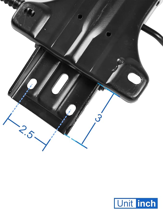 Heavy Duty with Adjustment Backrest Tilt Replacement Office Chair Swivel Tilt Control Seat Mechanism Gas Type (6×8 Hole)