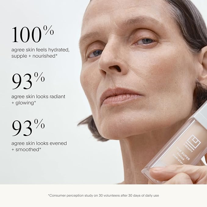 U Beauty The Super Tinted Hydrator Hyaluronic Acid Moisturizing Cream - Mega-Dose Skin Hydrator for Supple, Smooth, and Softer-Looking Skin For Up To 48 Hours - Shade 4-1.0 oz