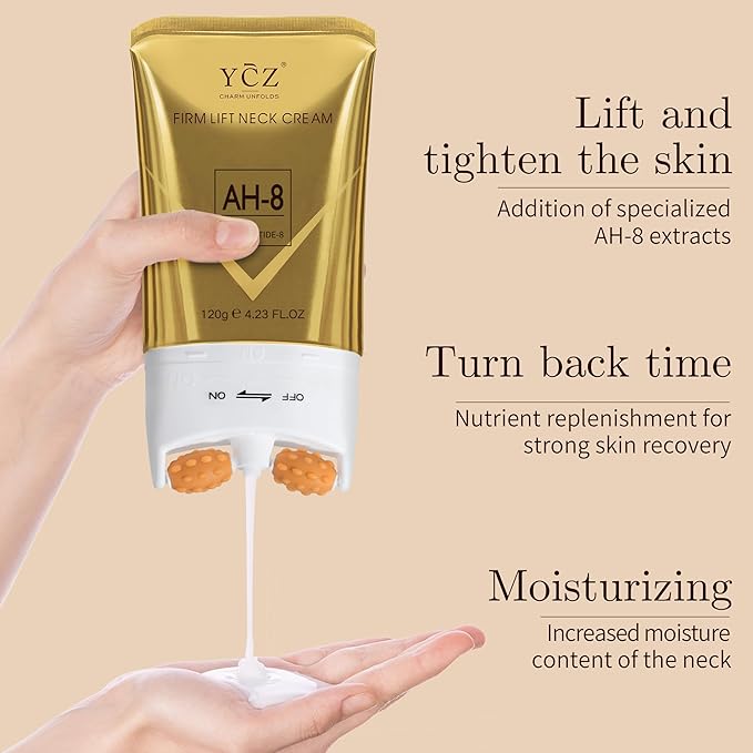 Ycz Neck Firming and Revitalising Set - Smoothes Fine Lines, Nurtures the Neck Area, Provides Deep Moisturising Skincare, Combats Wrinkles and Firms the Skin