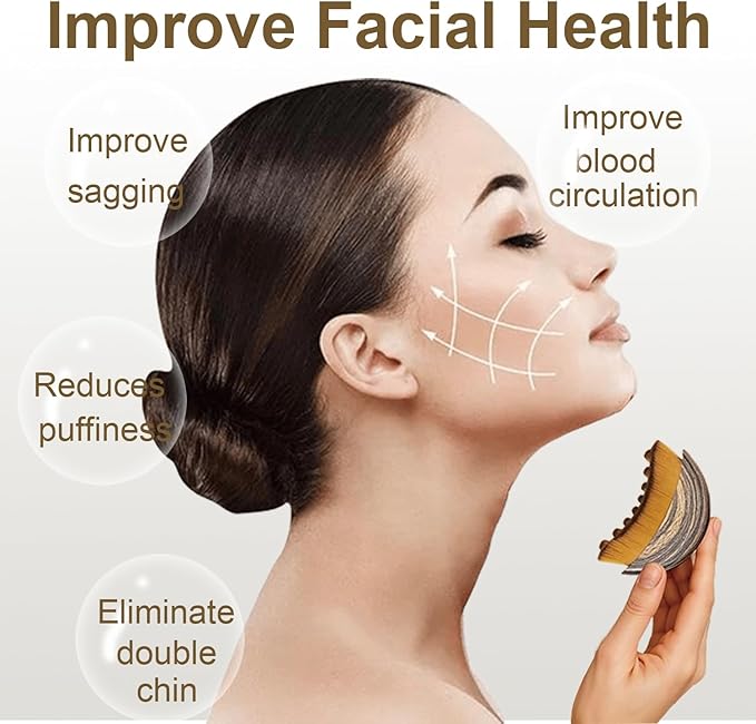 Lymphatic Contour Face Brush, Lymphatic Drainage Massager for Face,Ergonomically Designed to Fit The Skin Precisely and Relieve Fatigue (2Pcs)