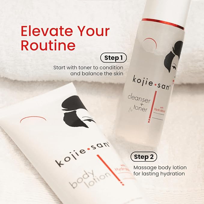 Kojie San Dual Action Cleanser and Toner, Deep Cleansing Toner, Gentle Exfoliating, and Helps Reduce Excess Oil - 100ml