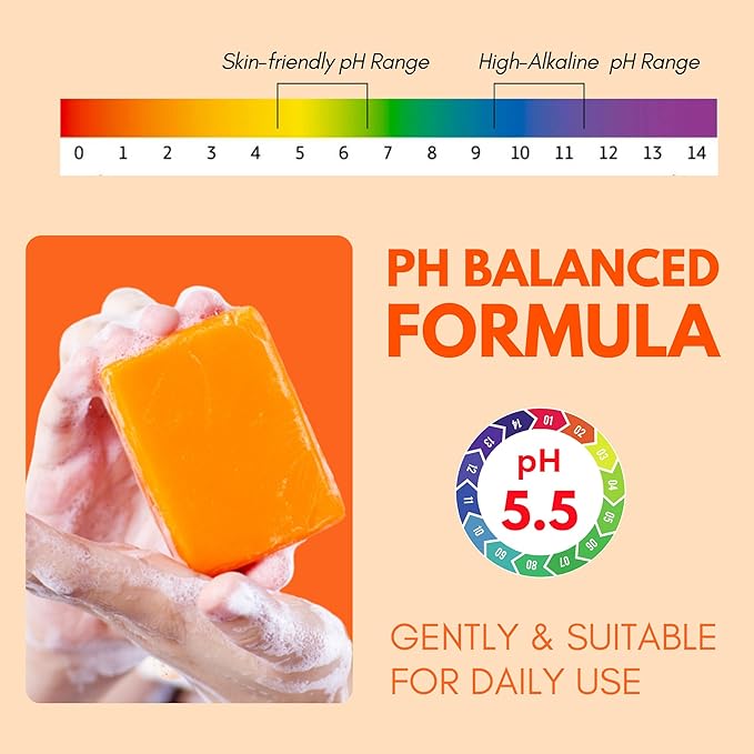 Muun Persimmon Soap Pack 3 For Old People Smell, Odor Control - Japanese Deodorant Soap, Deodorizing Body Wash, Smooth Deeply Cleansing - Body Odor Eliminator