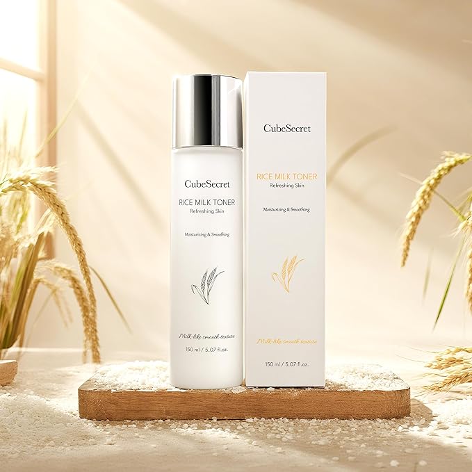 Rice Skin Toner Deep Hydrating Soothing Toner, Create Glass Skin Contains Niacinamide, Ceramides, Rice Bran Extract, Panthenol, Fragrance-Free, Cruelty-Free, Vegan, Suitable for All Skin Types