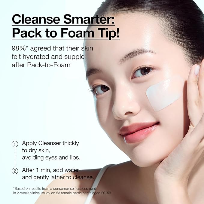 ANUA PDRN Hyaluronic Acid Moisturizing Cleansing Foam, Hydrating Facial Cleanser for Dry Skin, Daily Gentle Face Wash with Salmon DNA, Balancing & Pore Care, Korean Skincare (5.07 fl oz) (Pack of 2)