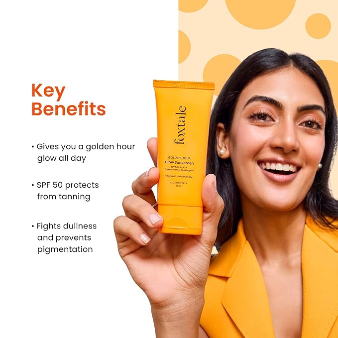 FoxTale Spf 50 Vitamin C Glow Sunscreen With Pa++++ & Niacinamide (3)