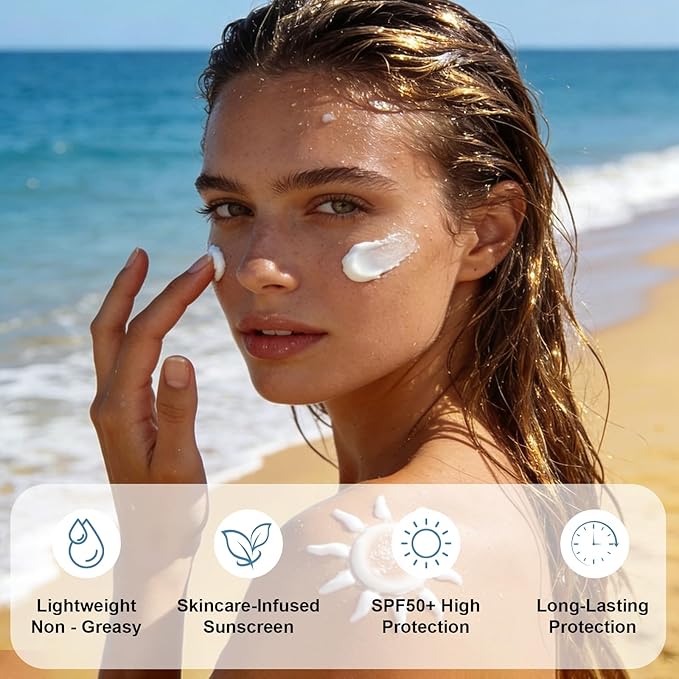 30PCS Mini Sunscreen SPF50+ PA+++ - Travel Size Sunscreen Bulk for Face & Body, Lightweight & Non-Greasy, Water-Resistant, Perfect for Summer Party & Thank You Gifts