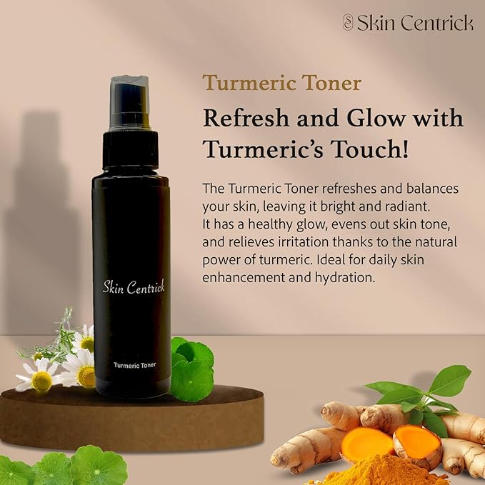 Turmeric Toner, Help heal Skin Problems and Maintain Your PH Levels for Healthier, Glowing Skin.