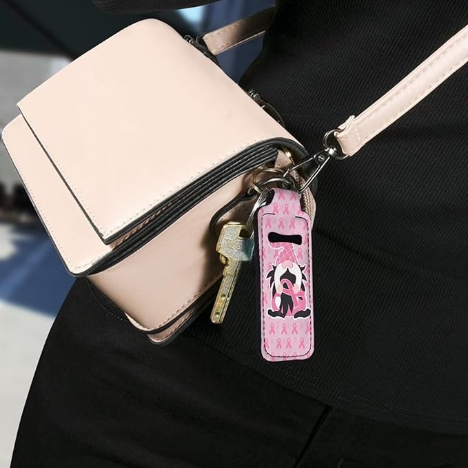 Pensura Chapstick Holder Keychain Fashion 5 Pcs Car Keychain Holder Portable Chapstick Holder Keep from Scratched and Dust