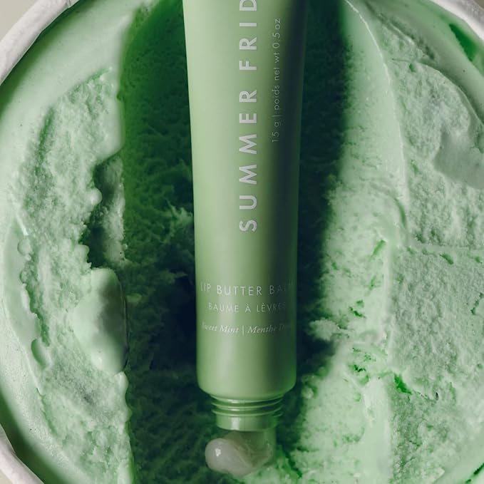 Summer Fridays Tinted Lip Butter Balm - Conditioning Vegan Lip Balm for Instant Moisture, Shine & Hydration - Softening & Soothing Skincare - Sweet Mint (.5 Oz)