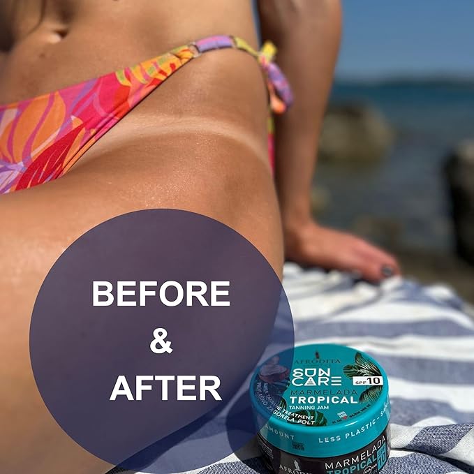SUN CARE Marmelada TROPICAL F10 SPF10 VEGAN Fast Tanning Jam Bronze skin 6.76 FL Oz/ 200ml