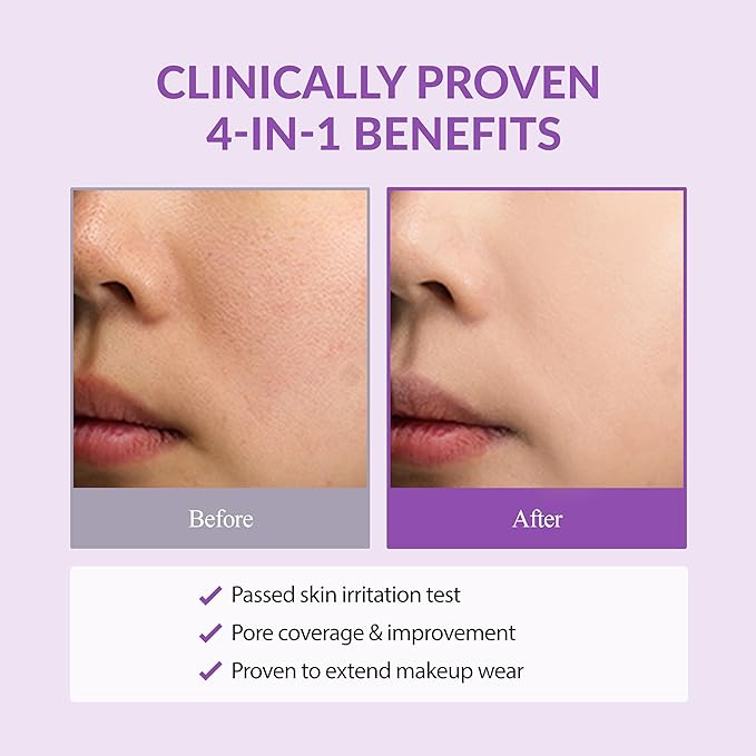 Orange Skin Delete Lavender Mini Pore Primer Korean Makeup 10g 0.35 oz
