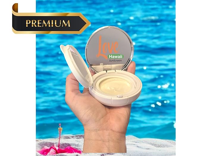 Love Hawaii Sunscreen for Face Sunscreen with Mirror in flip case pocket size