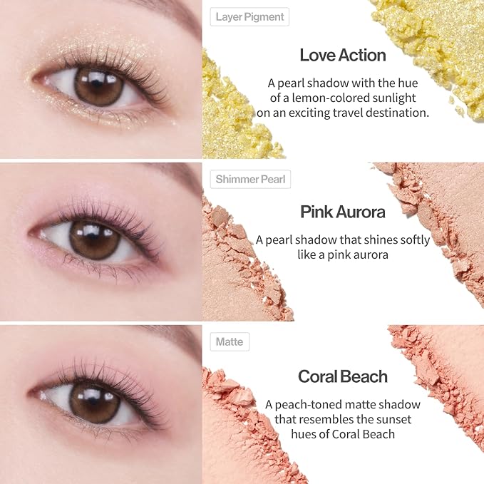 UNLEASHIA Glitterpedia Eye Shadow |Palette|Eye Makeup|Point Makeup Vegan|Cosmetics|Korean Cosmetics|Daily|matte|glitter|shimmer|pearl|daily|party|sparkling… (NO.7 All of Peach Ade)