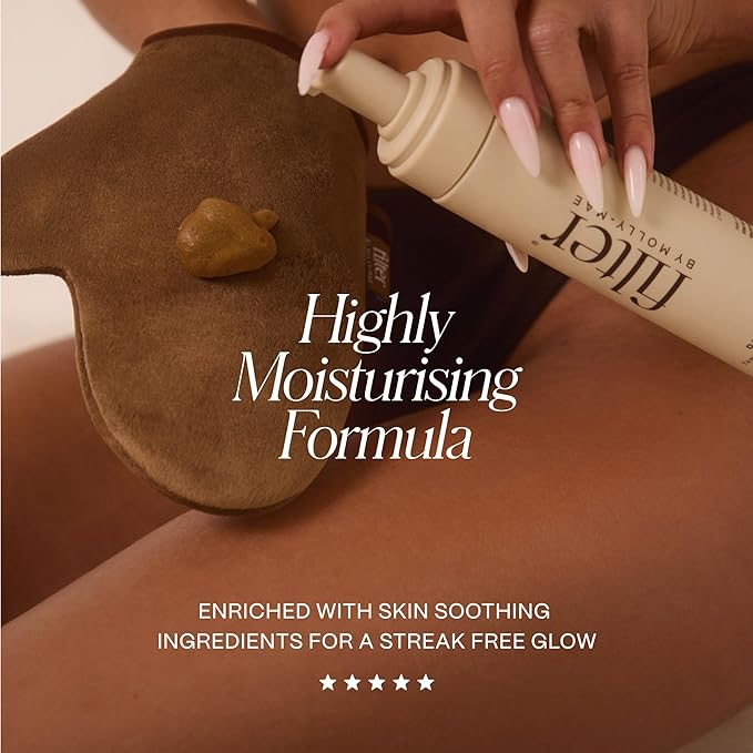 Filter by Molly-Mae Self Tanner Mousse | Extra Dark Shade | Streak-Free, Fast-Developing & Hydrating Sunless Tan | Deep, Ultra Dark Bronzing Glow | Vegan & Cruelty Free Face & Body Tanner | 6.7 fl oz