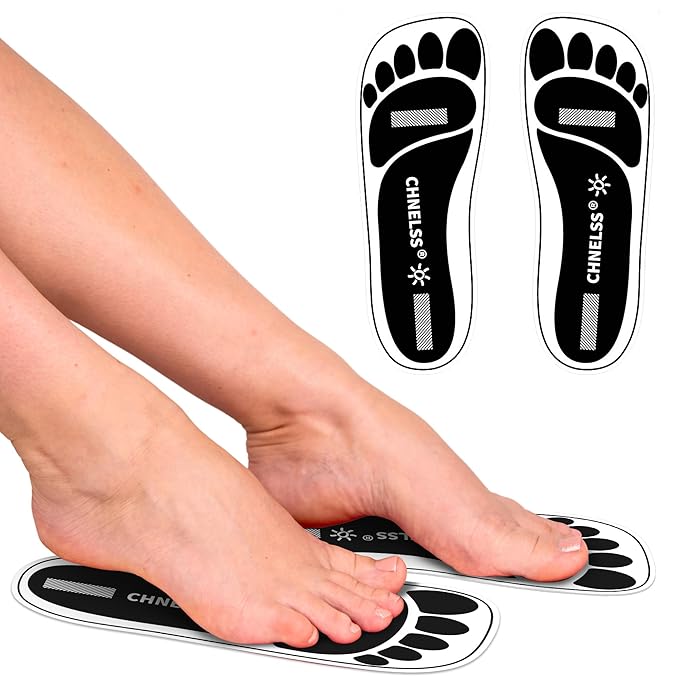 CHNELSS Black 60Pairs(120Feet)Disposable Spray Tanning Feet Pads for Hygienic Foot Protectors, Comfortable & Non-Slip, One Size, Medium Deep Skin Tone