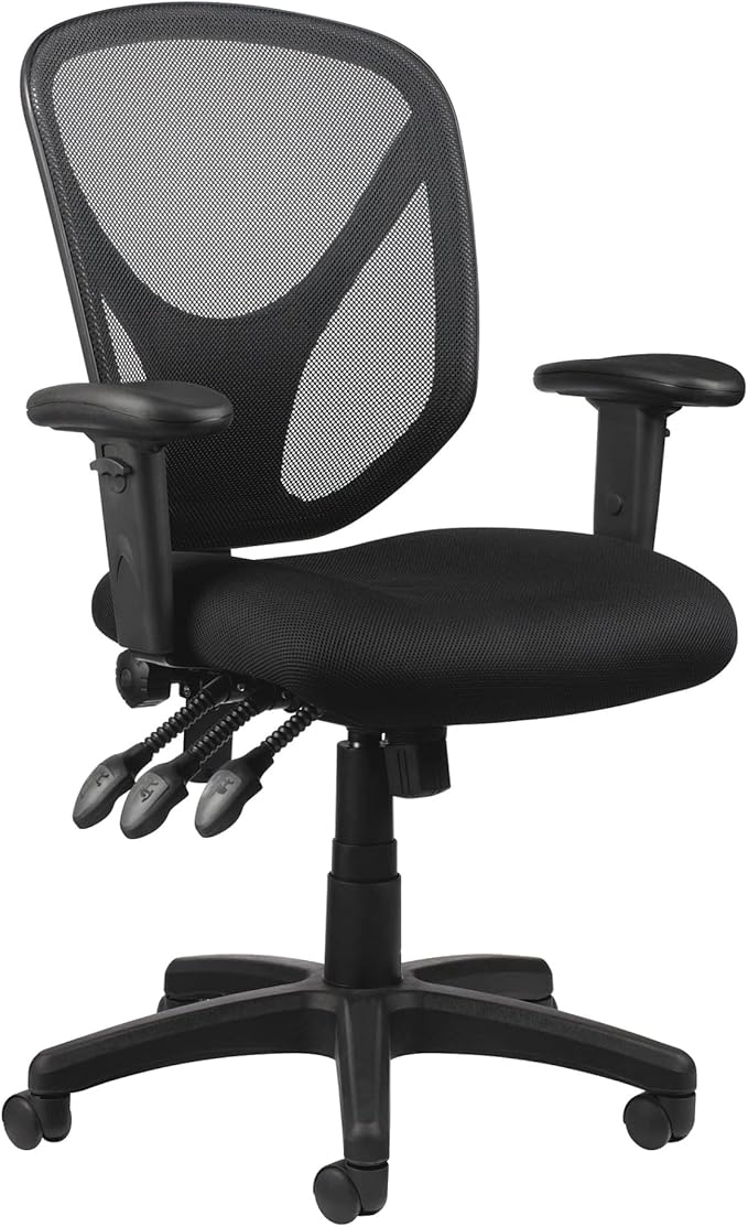 Realspace® MFTC 200 Multifunction Ergonomic Super Task Chair, Black