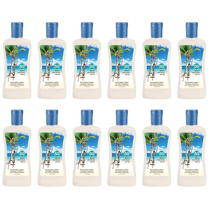 Panama Jack Sunscreen Lotion - SPF 50, Broad Spectrum UVA/UVB Suntan Protection, PABA, Paraben, Gluten & Cruelty Free, 6 FL OZ (Pack of 12)